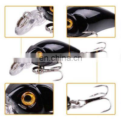 4.5cm 4g Plastic Mini Bionic Bait With Treble Hooks Tackle Sea Bass Crank Bait photo-3