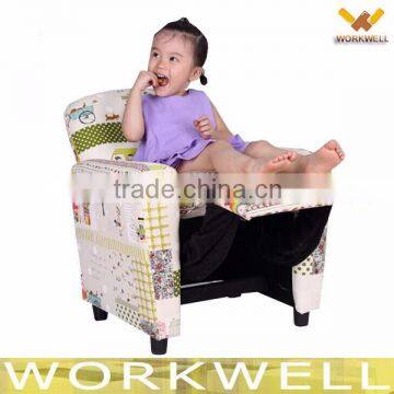 WorkWell classical fabric children reclining sofa kids sofa Cs-18