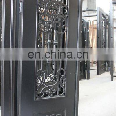 Wholesale Mexican & India Iron Doors With Double Glass photo-4