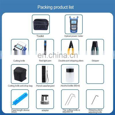 KLS-01 Fiber Optic FTTH Tool Kits Fiber Optic Tools With Optical Power Meter Red Light Pen Fiber Cleaver photo-4