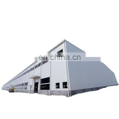 Large span engineering skylight prefab steel structure warehouse workshop shed for hot sell in Chile