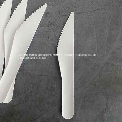 Compostable Kitchen Knife Set Biodegradable Disposable Paper Pulp Cutlery