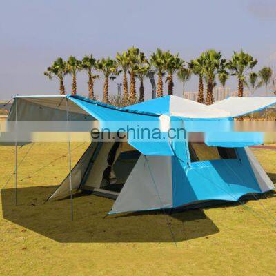 New design two bedroom family shelter tent for travel camping equipment tents