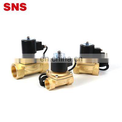 SNS 2WF Series 110V Explosion-proof Normally Closed Pneumatic Large Diameter Coil Brass Solenoid Valve photo-2