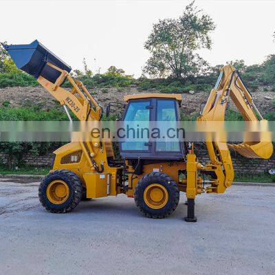 8 Ton Excavator Loader 1.1 m3 Bucket Capacity WZ30-25 China Made Wheel Backhoe Excavating Loader Price photo-5