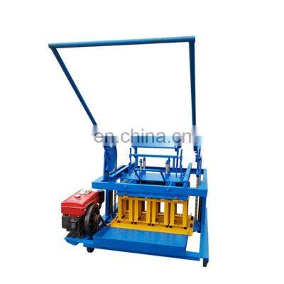 Moible HYM4-45 Manual hollow  interlocking egg laying concrete block brick making machine for price