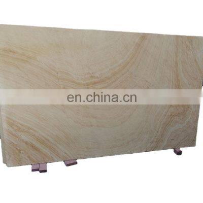 Natural Yellow Wood teak wood texture Sandstone for swimming Pool Edge outdoor paving