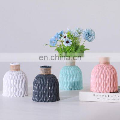 Popular Hot Sale Mediterranean Style Plastic Flowerpot Macaron Vase photo-5