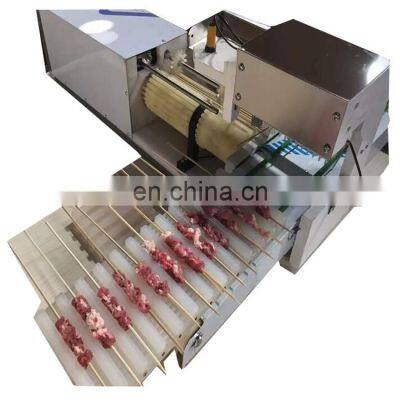 Automatic roast meat skewer machine