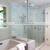 Frameless Clear Tempered Shower Door 2 Sided Corner Square Double Door Hinge Shower Enclosure