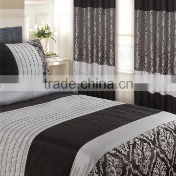 Black Hotel Jacquard Duvet Cover photo-5