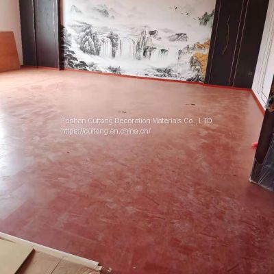 Grey wood grain MDF flooring Factory dormitory site activity board house Office container rental house reinforced composite wood flooring