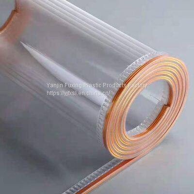 Fuxing Good Quality Factory Price Transparent Packing Glossy Lamination magnetic  Super Clear Pvc industrial rubber curtains