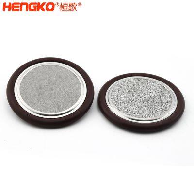Hengko Filter-Max Centering Ring With Sintered Metal Filter DN25 ISO-Kf25 20 Micron Maximum Vacuum Protection