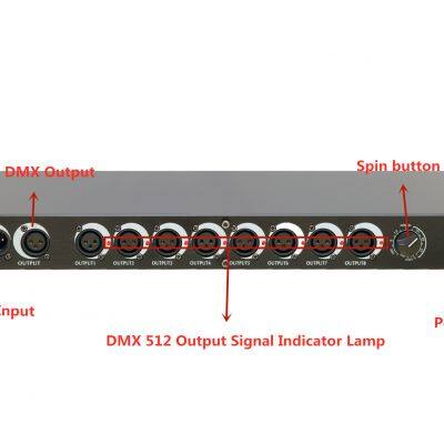 DMX 512 Intelligent Signal Splitter 8 ch photo-2