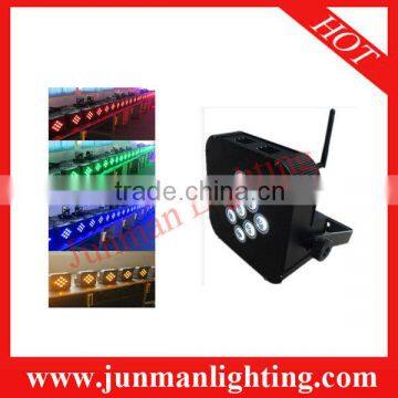 9pcs 3W RGB 3 in 1 Wireless DMX Led Par Light Led Lights Battery Powered