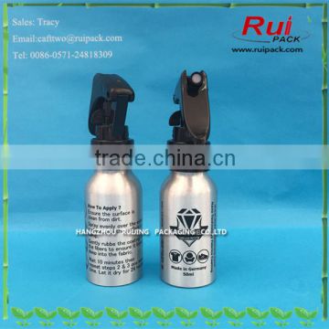 50ml Hot stamping Aluminum bottle with trigger sprayer