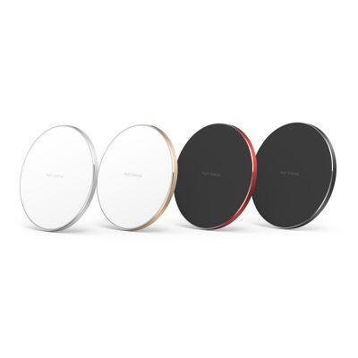 2024 New Arrival Fast 5W/7.5W/10W/15w Wireless Charger Pad Mobile Charger Black Aluminum Alloy Charger Plates