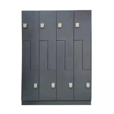 Z Shape Door Storage Fireproof HPL Laminate School Cabinet Gym Locker