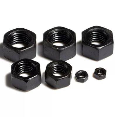 12.9/8.8 grade high strength black hexagonal nut M2-M42