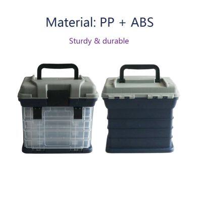 Fishing Tackle Box Four Removable Racks Lure and Hooks Storage Multipurpose Utility Box photo-3
