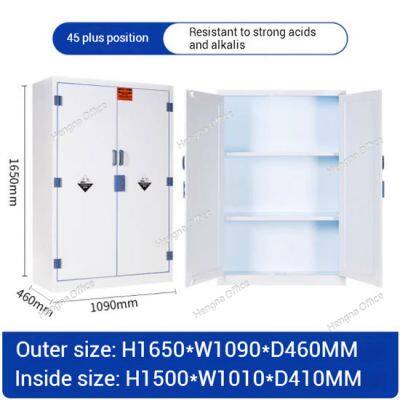 PP Chemical Storage Cabinet with Double Lock for Corrosive Materials Serving Pharmaceutical Manufacturing