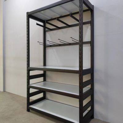 Prateleiras de armazenamento metálicas sem parafusos e com rebites para armazéns de carga leve photo-2