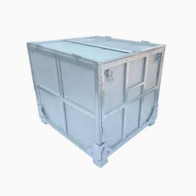 Hot Dipped Galvanized Collapsible IBC Intermediate Bulk Containers with Lids