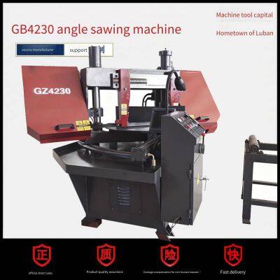 Semi-automatic Horizontal Metal Band Sawing Machine, Angle Cutting Rebar Saw, Cnc Band Sawing Machine Gb4230