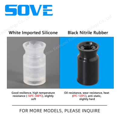 ZP2-B06/07/08C Rubber Vacuum Cup SMC Brand Perfect Alternative Product Mini Flat Ribbed Non-Marring Industrial Suction Suitable Miniature Workpieces photo-3