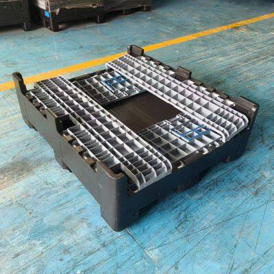 Heavy Duty HDPE Plastic Pallet Box Stackable for Industrial Cargo Storage & Sea Shipping