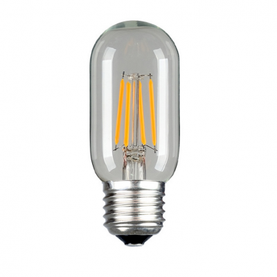 2W 4W Amber Clear Glass LED Filament Light Bulb T45 LED Bulb