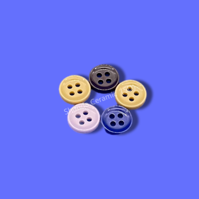 Colorful Zirconia Ceramic Buttons for Premium Shirts Eco-friendly Custom Decorative Apparel Fasteners