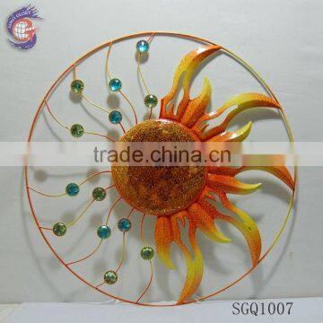 abstractive home art decorative metal sun wall hanging