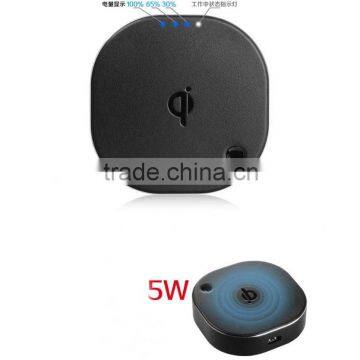 2 in1 9600mAh Mobile Wireless Power Bank Backup Qi Wireless Battery Charger