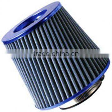 UNIVERSAL BLUE 3" INLET RACE PERFORMANCE CONE AIR FILTER 3" COLD AIR INTAKE