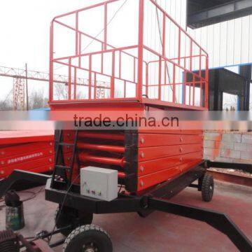 8m 500kg Excellent Quality Four Wheel Mobile Scissor Lift Platform photo-6
