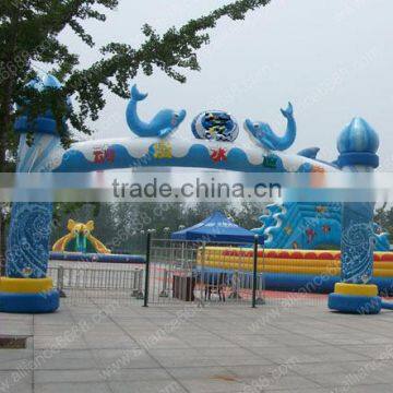 Beautiful arch dolphin gate inflatable arch commercial arch