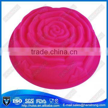 FDA ,LFGB Food Grade Polystone Statue Silicone Rose Shape Molds