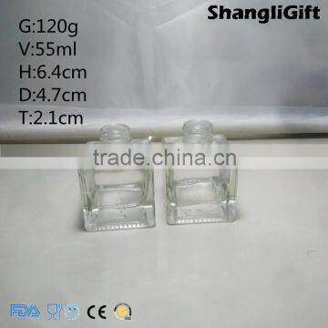 55ml Square Glass Bottle For Air Freshener Bottle