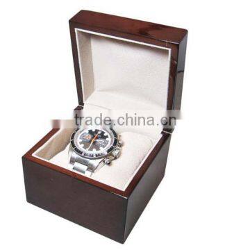 China factory hand made single watch jewelry wooden lacquer box W1158