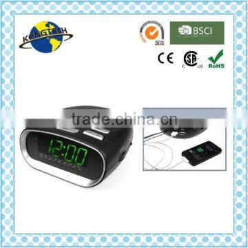 Popular Digital Alarm Clock PLL Radio with USB Phone Charger