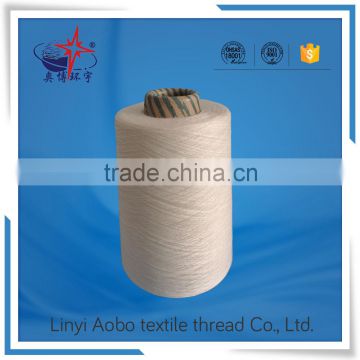 Raw white 20s polyester ring spun yarn / 100 polyester virgin yarn / polyester spun yarn