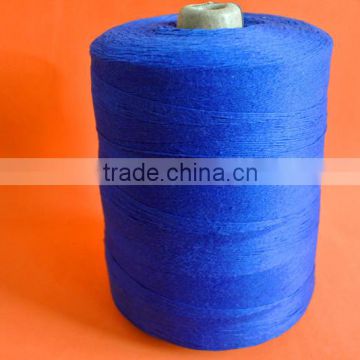 A206 blue 100 virgin polyester industrial bale sewing thread