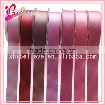 Famous Brand High Quality Polyester Satin Ribbon Ornaments Pink Ribbon Roll photo-6