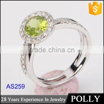 Wholesale Latest18k Gold Engagement Ring for Girls Design Gemstone Women Jewelry Set photo-6