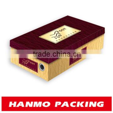 custom made&printed fashion paper shoes box factory price