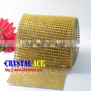 Gold and silver diamond wrap rows crystal diamante banding rows