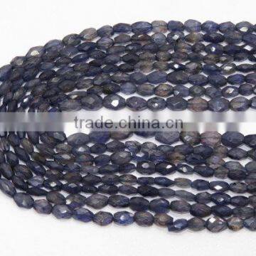 Natural Iolite Faceted Fancy Shape Beads 6.5X8MM,7.5X10MM Long Top Quality On Whole Sale Price.