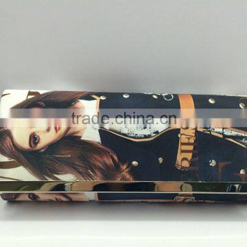 Magazine print evening bag